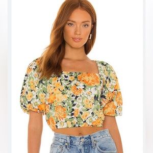 Faithfull floral crop top